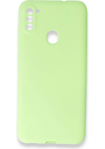 Samsung Galaxy A11 Kılıf First Silikon - Yeşil Glstd