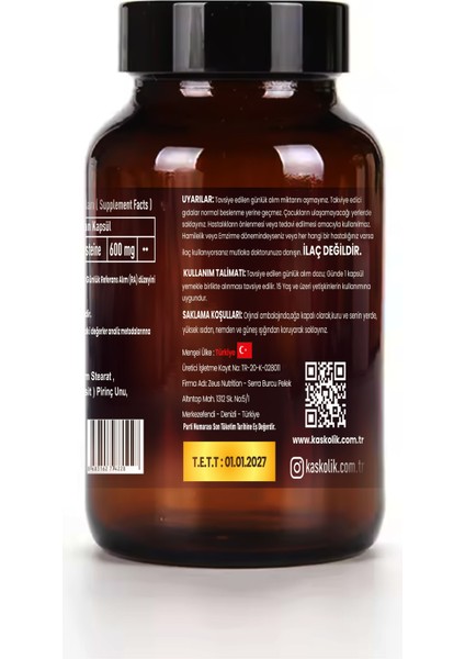 Nac, N-Acetyl L-Cysteine, 600 Mg, 60 Veggie Capsules