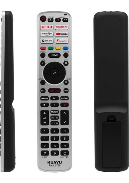 Huayu Kl RM-L1700 Panasonıc Netflıx-Youtube-Prıme Vıdeo-Rakuten Tuşlu LCD LED Tv Kumanda (4887)