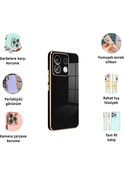 Xiaomi Redmi Note 13 Pro 4g Kılıf Kenar Detaylı Yumuşak Parlak Silikon fiyatları
