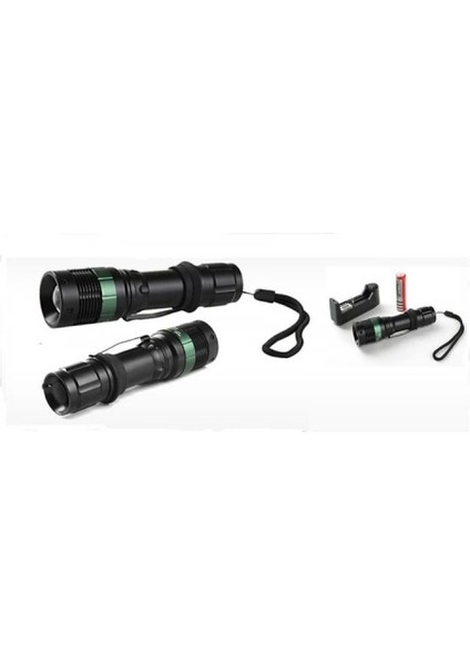 Power Style 500 Lumen 600 Metre Işık Uzantılı Zoomlu Şarjlı El Feneri 6109 fiyatları