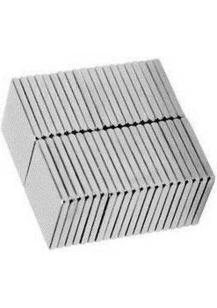 N35 15X10X1.5 mm Neodyum Mıknatıs 200 Adet, Köşeli, Nikel Kaplamalı Kaliteli ve Dayanıklı Ürün
