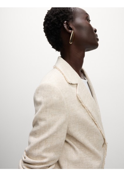 Keten Karışımlı Blazer Ceket fırsatları