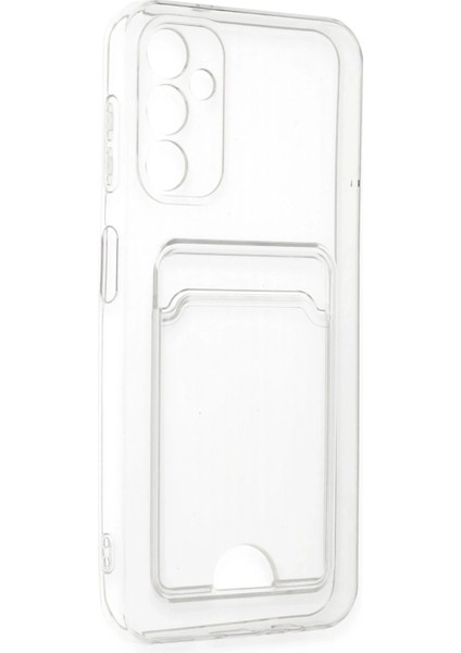 Samsung Galaxy A14 4g Kılıf Kart Şeffaf Silikon - Şeffaf Glstd