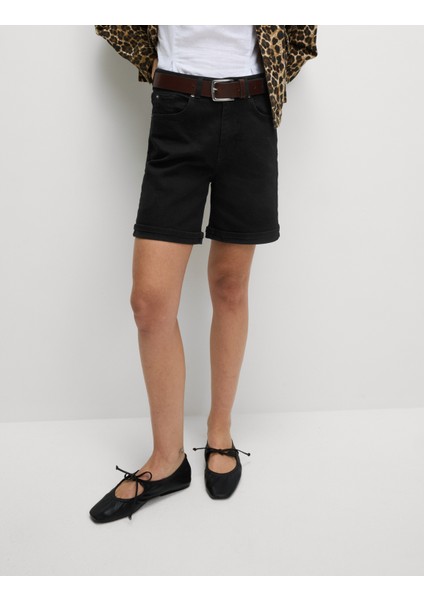 Denim Boyfriend Şort modelleri