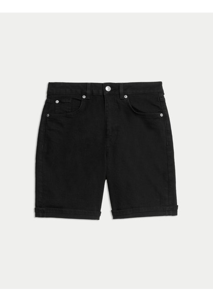 Denim Boyfriend Şort indirimleri