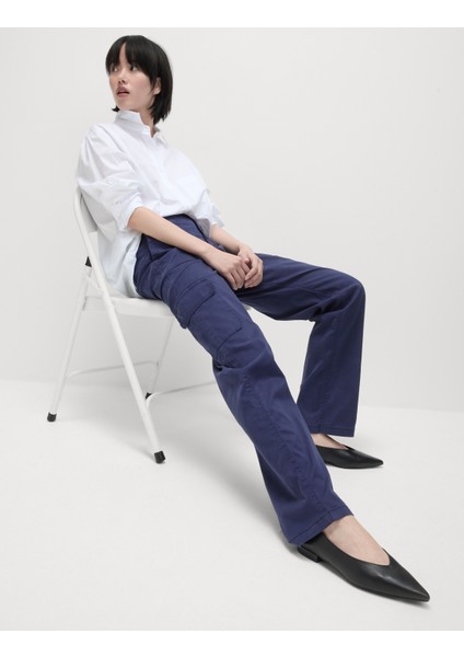 Liyosel Kargo Orta Bel Straight Fit Pantolon