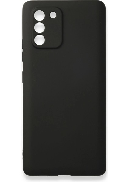 Samsung Galaxy A91 / S10 Lite Kılıf First Silikon - Siyah Glstd