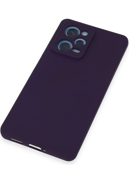 Xiaomi Redmi Note 12 Pro 5g Kılıf Nano Içi Kadife Silikon - Mor Glstd