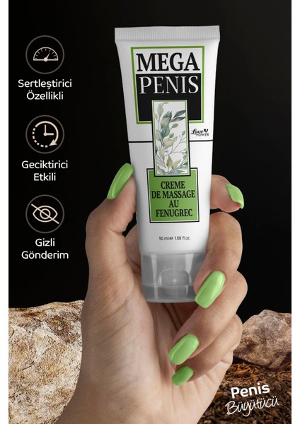 Bitkisel Krem Etkili 50 ml Penis Kremi 1 Adet