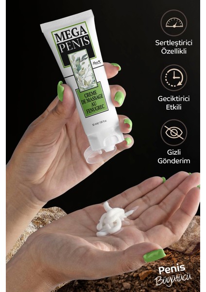 Bitkisel Krem Etkili 50 ml Penis Kremi 1 Adet