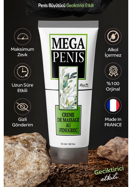 Bitkisel Krem Etkili 50 ml Penis Kremi 1 Adet