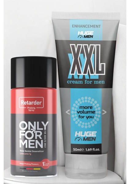 Güç ve Uzun Süreli Etki Için 50 ml Krem ve 45 ml Sprey 1 Adet