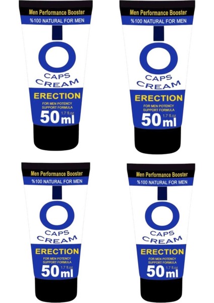 Cream Natural Booster Erkeklere Özel Hareketlendirici Sertlik Kremi 50 ml x 4 Adet 1 Adet