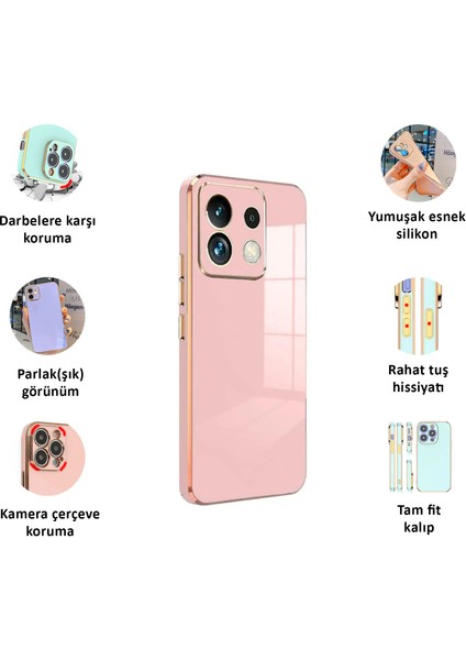 Xiaomi Redmi Note 13 Pro 5g Kılıf Kenar Detaylı Yumuşak Parlak Silikon fiyatları