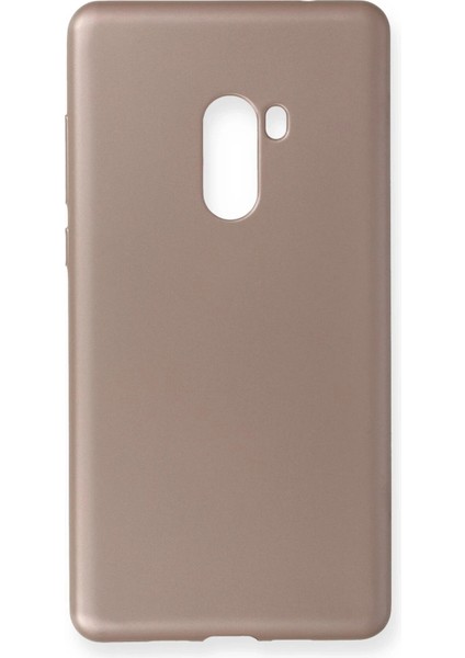 Xiaomi Mi MiX 2 Kılıf First Silikon - Rose Gold Glstd