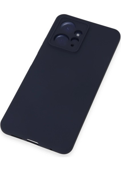 Xiaomi Redmi Note 12 4g Kılıf Nano Içi Kadife Silikon - Lacivert Glstd