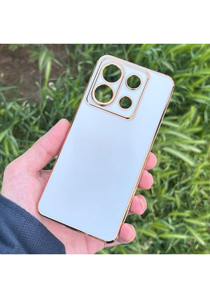 Xiaomi Redmi Note 13 Pro 5g Kılıf Kenar Detaylı Yumuşak Parlak Silikon