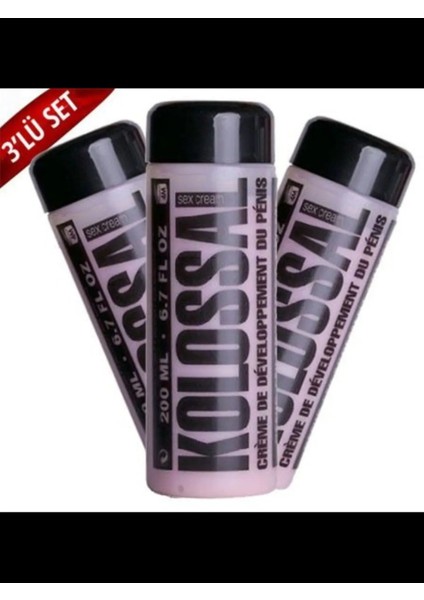 Luxury Cream S€rtleştirici G€ciktirici Bakım Kremi 200ML x 3 Adet 1 Adet
