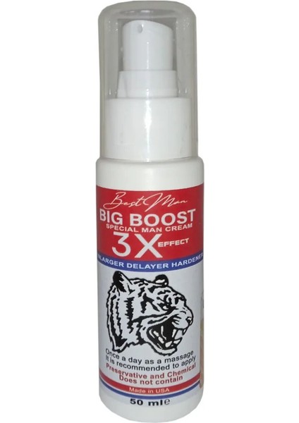Luxury Best Man Bigboost Special Man Cream 3x Effect Krem 50 ml x 3 Adet 1 Adet