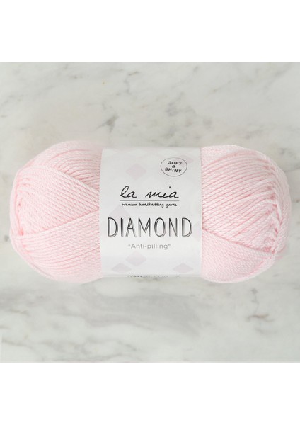 Diamond Açık Pembe El Örgü ipi - L057 - 34256