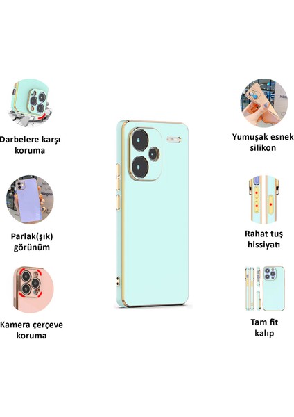 Xiaomi Redmi Note 13 Pro Plus 5g Kılıf Kenar Detaylı Yumuşak Parlak Silikon fiyatları