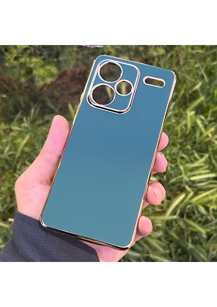 Xiaomi Redmi Note 13 Pro Plus 5g Kılıf Kenar Detaylı Yumuşak Parlak Silikon