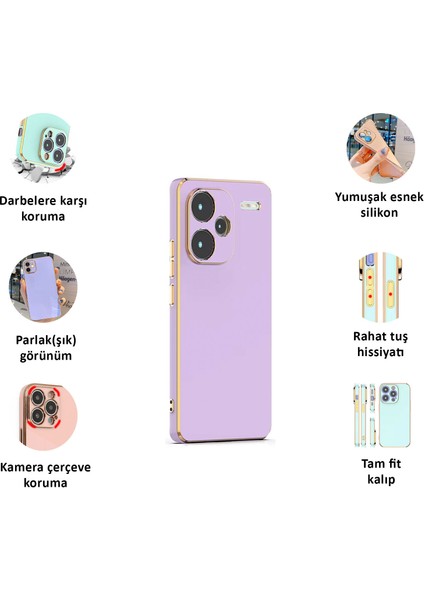 Xiaomi Redmi Note 13 Pro Plus 5g Kılıf Kenar Detaylı Yumuşak Parlak Silikon fiyatları