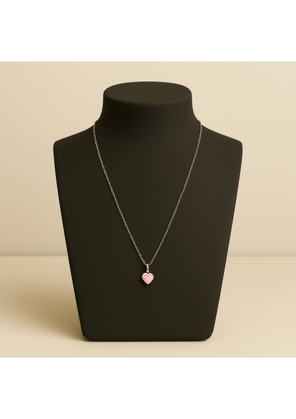 Kalpli Çelik Ince Zincirli Kolye Kadın