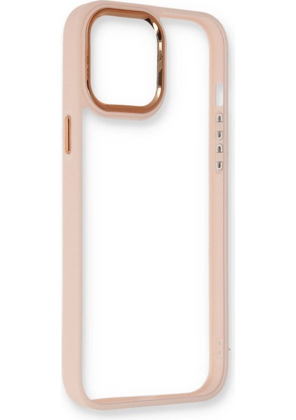 Apple iPhone 12 Kılıf Dora Kapak - Pudra Glstd