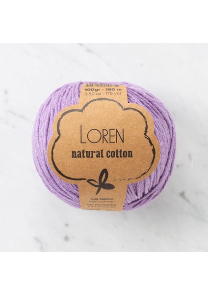 Natural Cotton Lila El Örgü ipi - R020 - 33920