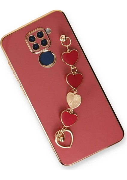 Xiaomi Redmi Note 9 Kılıf Esila Silikon - Kırmızı Glstd