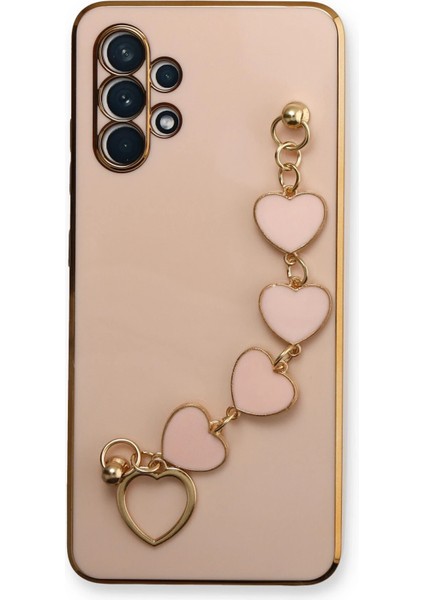 Samsung Galaxy A32 Kılıf Esila Silikon - Pudra Glstd
