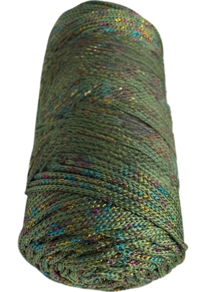 Makrome ipi 3mm Polyester Haki Simli
