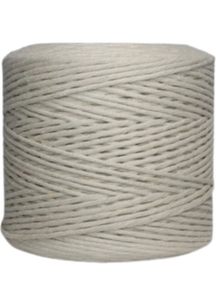 Pamuk Makrome 4 mm ip Krem