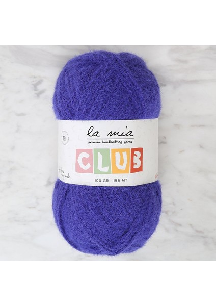 Club Saks Mavi El Örgü ipi - 613