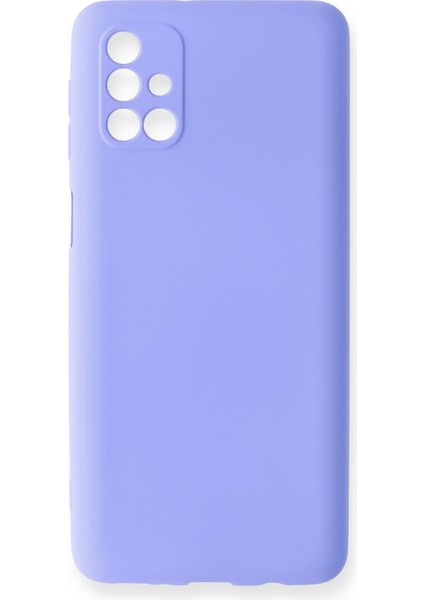 Samsung Galaxy M31S Kılıf First Silikon - Lila Glstd