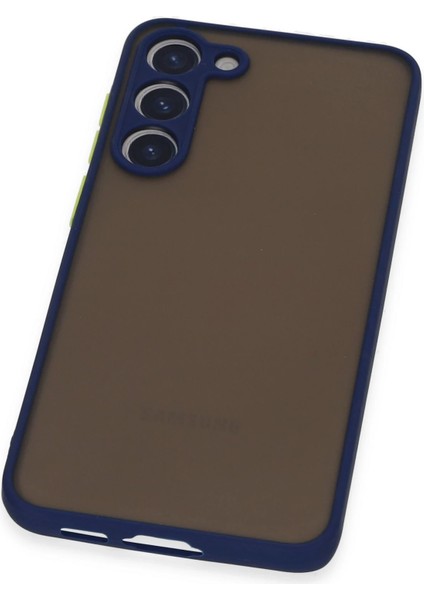Samsung Galaxy S23 Plus Kılıf Montreal Silikon Kapak - Lacivert Glstd
