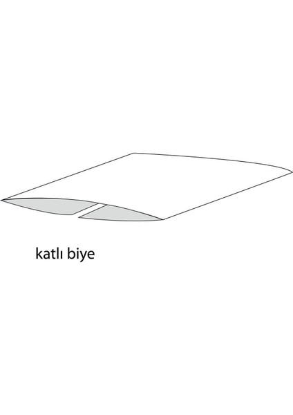 Biye Koton Katlı D10 Somon 2 cm 25 Metre %65 Koton %35 Polyester