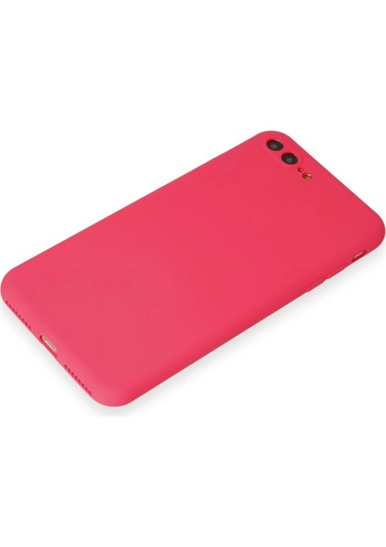 Apple iPhone 7 Plus Kılıf First Silikon - Pembe Glstd