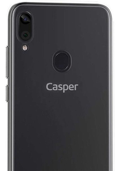 Casper Via E3 Kılıf LüX Şeffaf Silikon - Şeffaf Glstd