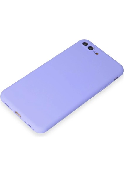 Apple iPhone 7 Plus Kılıf First Silikon - Lila Glstd
