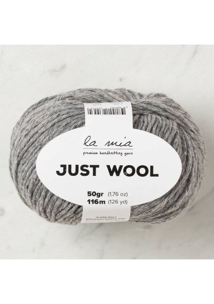 La Mia Just Wool Gri El Örgü Ipi - LT001 - 33843