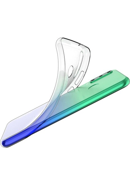 Huawei Y6P Kılıf LüX Şeffaf Silikon - Şeffaf Glstd