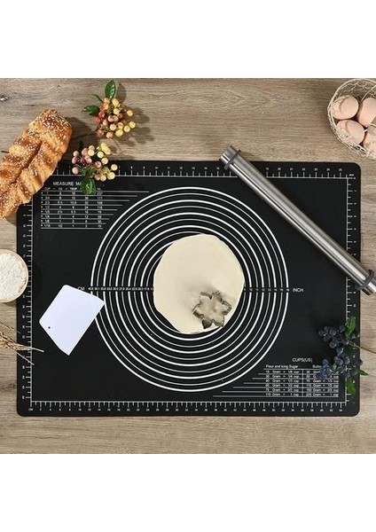 Buffer Silikon Çok Amaçlı Geniş Hamur Matı Hamur Açma Matı 40*50 cm