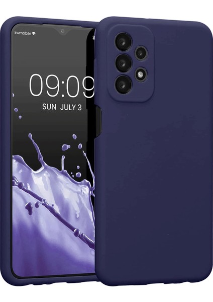 Samsung Galaxy A23 4g Kılıf First Silikon - Lacivert Glstd