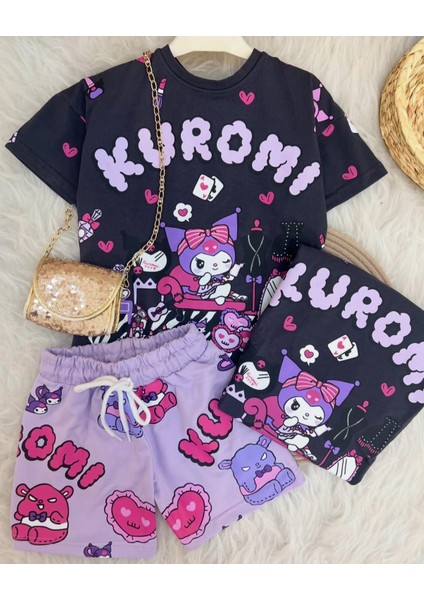 Kromi Şortlu Kız Takım