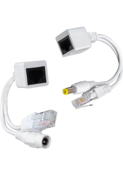 Poe Ip Kamera Kablosu Dişi Power Uç Aktif Splitter