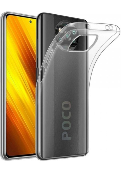 Xiaomi Pocophone X3 Kılıf LüX Şeffaf Silikon Glstd