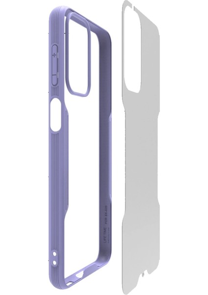 Samsung Galaxy A23 4g Kılıf Platin Silikon - Siyah Glstd